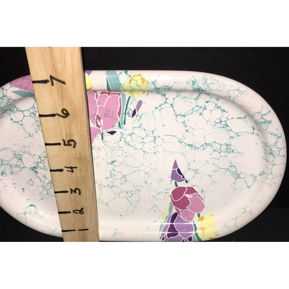 WAECHTERSBACH West Germany Tulips Flowers Colored Platter